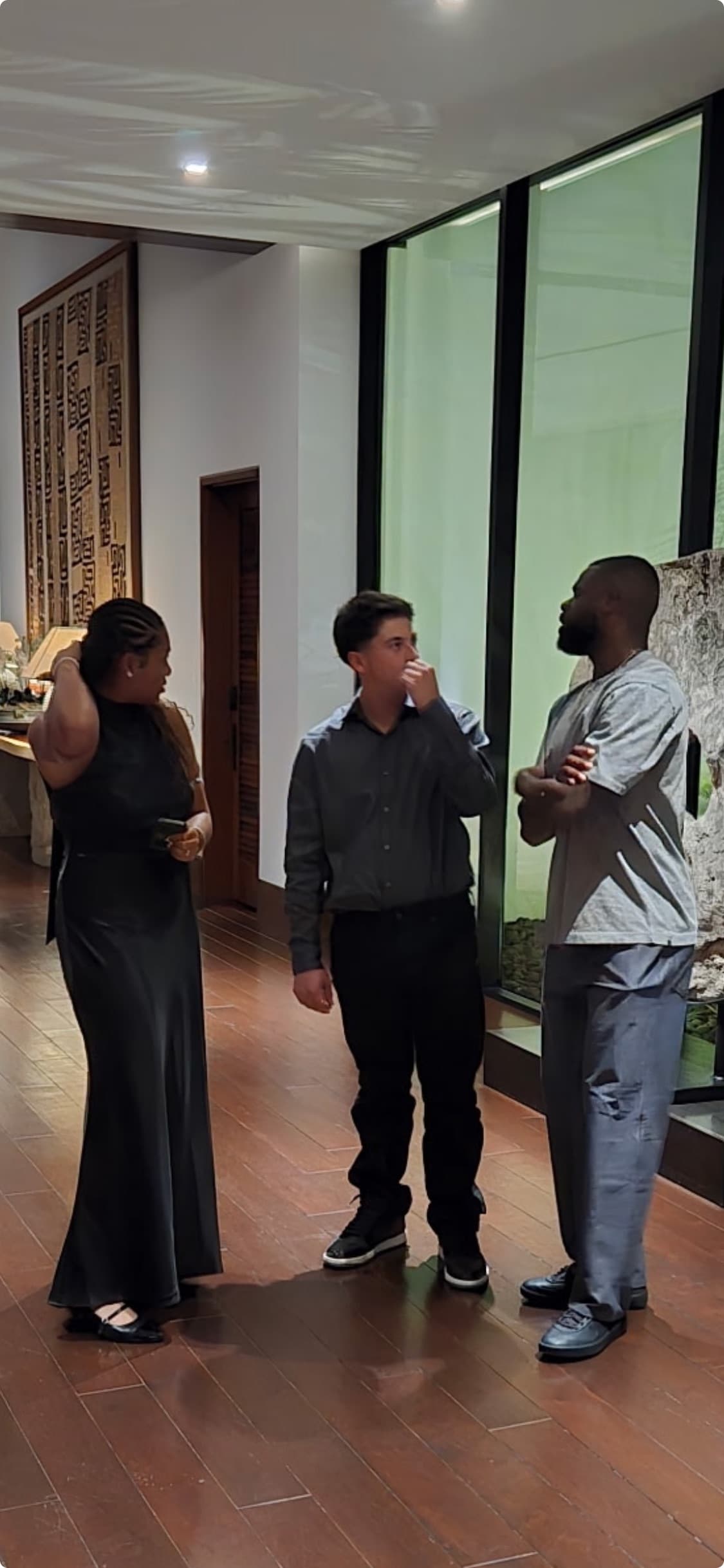 Zane and Mahri with Frances Tiafoe